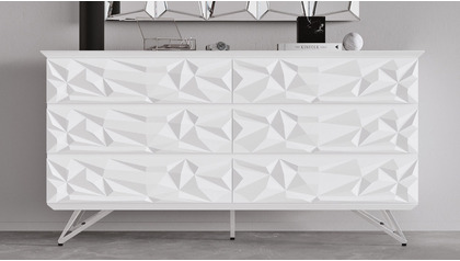 Vortice Accent Chest - White