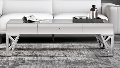 Azure Mirrored 52" Coffee Table