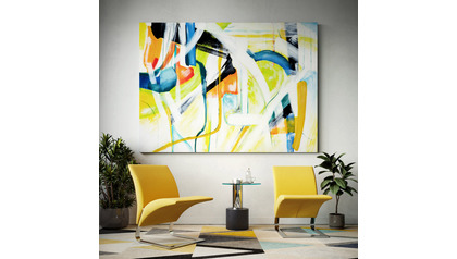 Iberian Graffiti Canvas Art - 96" x 70"