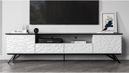 Vortice TV Stand - Black/White