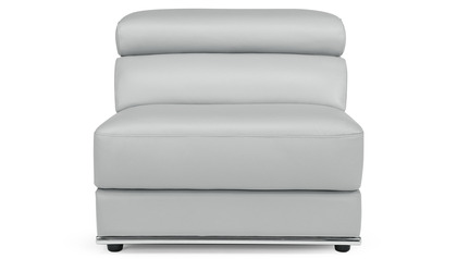 Wynn Armless 1 Seater - Silver Gray