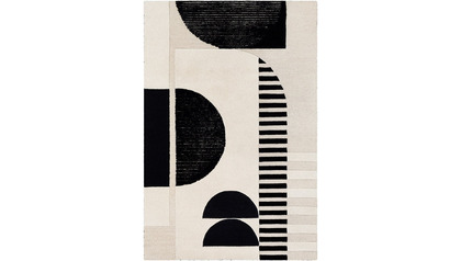 Brooklyn Black and Cream Rug