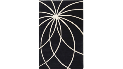 Forum Rug - Black and Ivory