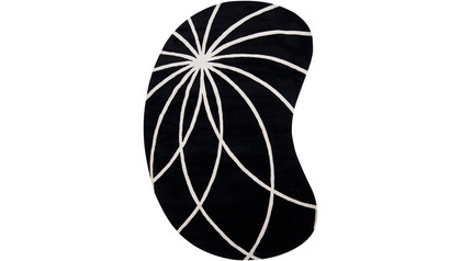 Forum Rug - Black and Ivory