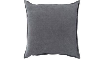 Velvet Square Throw Pillow with Down Insert