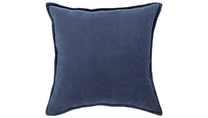 Velvet Square Throw Pillow with Down Insert