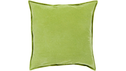 Velvet Square Throw Pillow with Down Insert