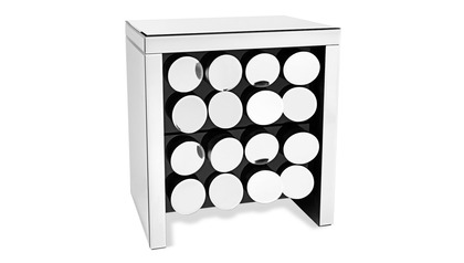 Onyx Mirrored Side Table