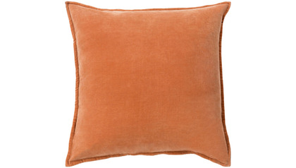 Velvet Square Throw Pillow with Down Insert