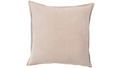 Velvet Square Throw Pillow with Down Insert