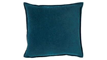 Velvet Square Throw Pillow with Down Insert