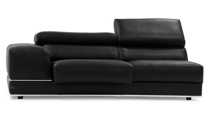 Wynn 3 Seater with Arm - Black