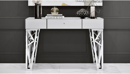 Azure Mirrored Console Table