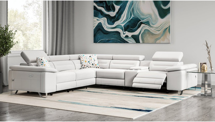 Monaco Reclining L Sectional with Console