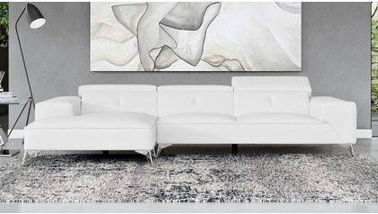 Raj Sectional - White - Left Chaise