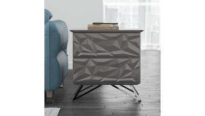 Vortice Accent Table - Gray