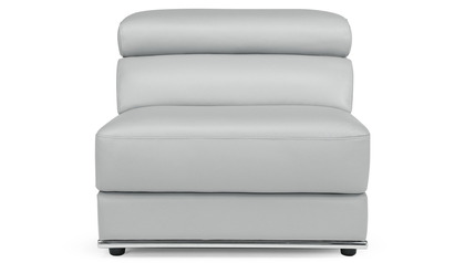 Wynn Armless 1 Seater - Silver Gray