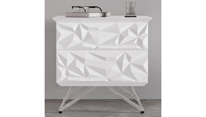 Vortice Accent Table - White
