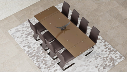 Cruz Extension Dining Table - Brown