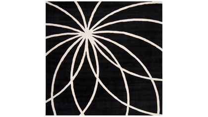 Forum Rug - Black and Ivory