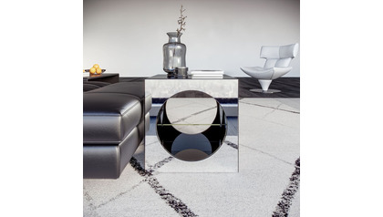 Kube Mirrored Side Table