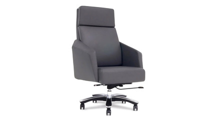 Lauren Leather Executive Chair - Dark Grey