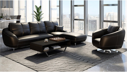 Lucy Sectional Set - Black