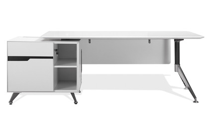 Darin Executive Desk with Left Cabinet