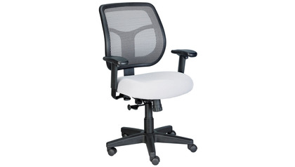 Apollo Mesh Back Swivel Chair with Fabric Seat