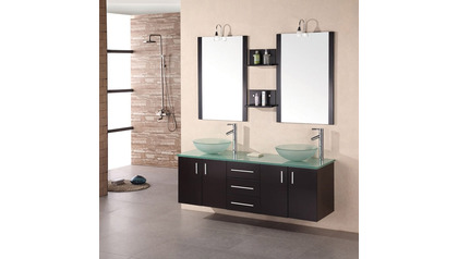 Kaycee 61" Double Sink Vanity Set