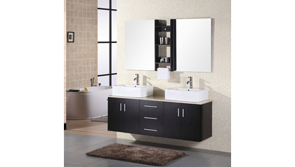 Kaylee 61" Double Sink Vanity Set