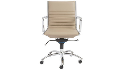 Kinsey Low Back Office Chair - Chrome Base