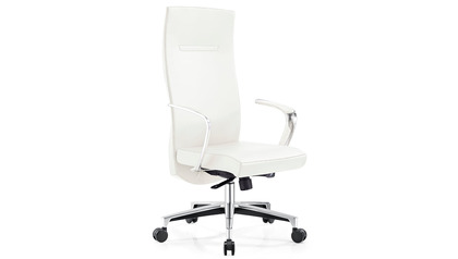 Tisch Leather Executive Chair - White