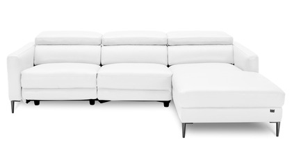 Reno Reclining Sectional - White