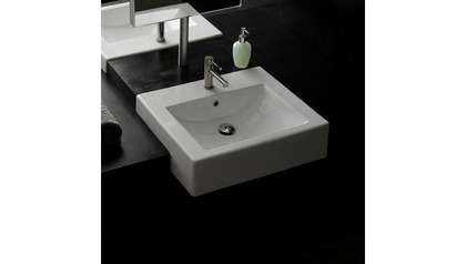 Square Semi-Recessed Sink