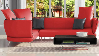 Vitali Sectional - Red