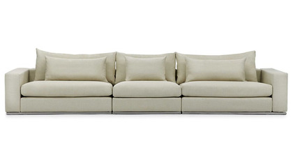 Soriano 157 Inch Long Sofa - Beige